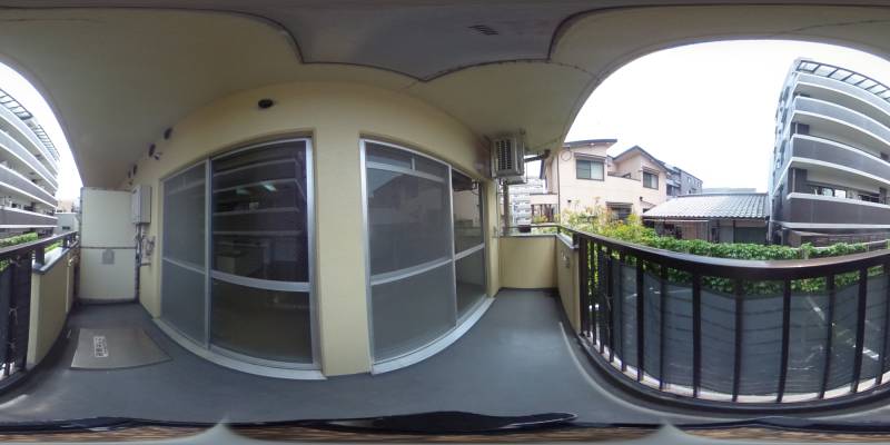 パノラマ画像バルコニー