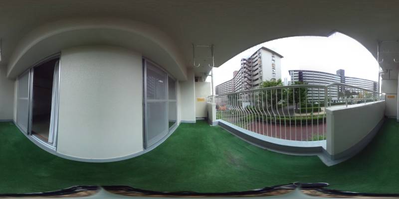 パノラマ画像バルコニー