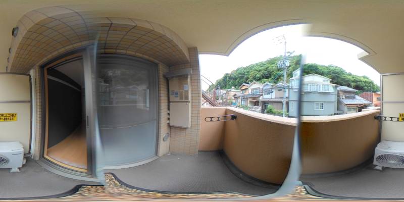 パノラマ画像バルコニー