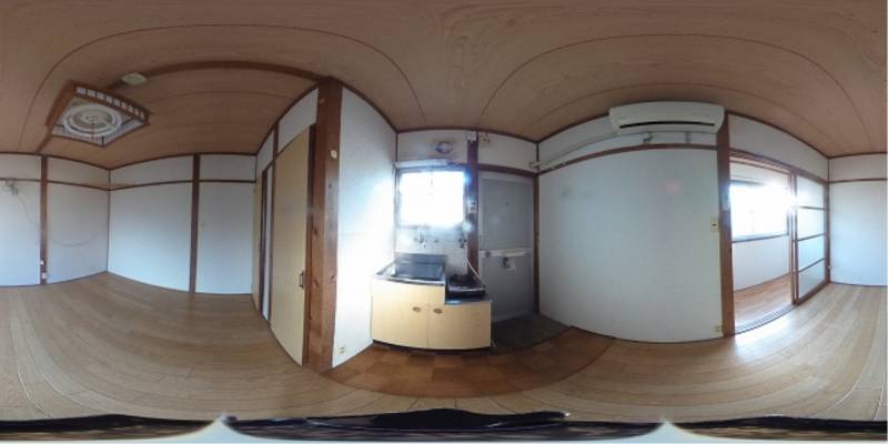 パノラマ画像キッチン