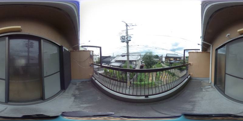 パノラマ画像バルコニー