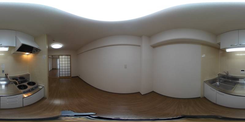 パノラマ画像キッチン