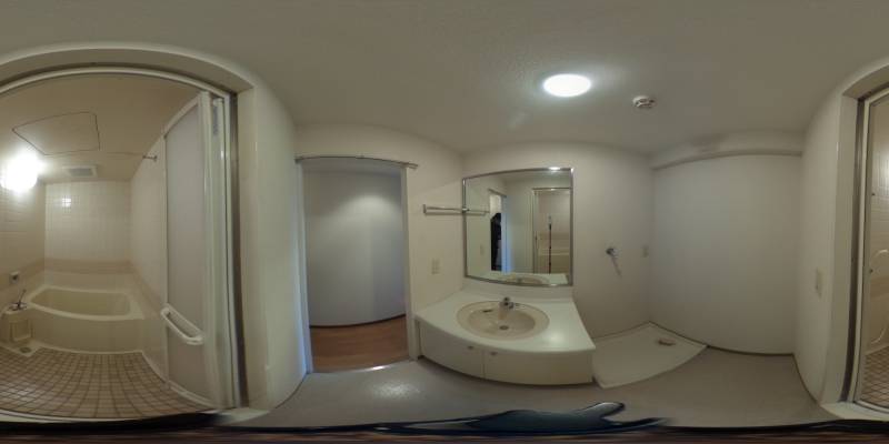 パノラマ画像バスルーム