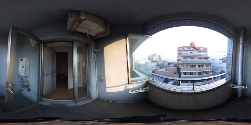 パノラマ画像バルコニー