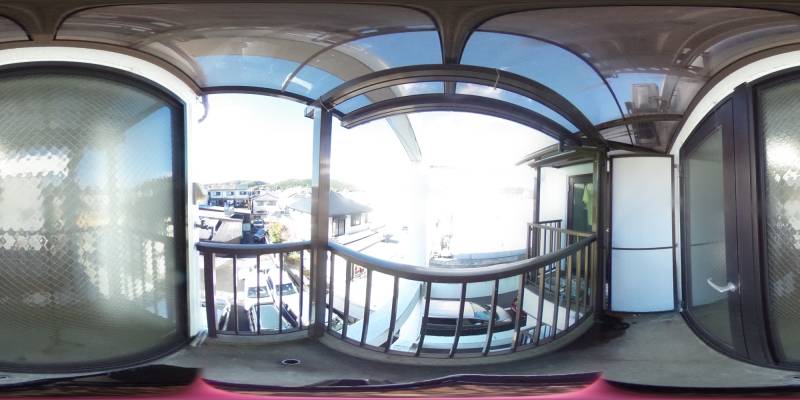 パノラマ画像バルコニー