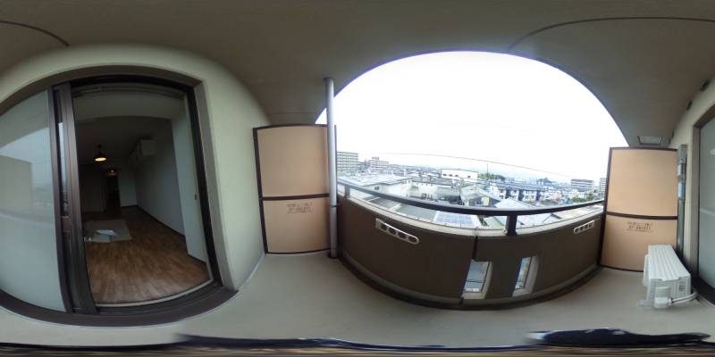 パノラマ画像バルコニー