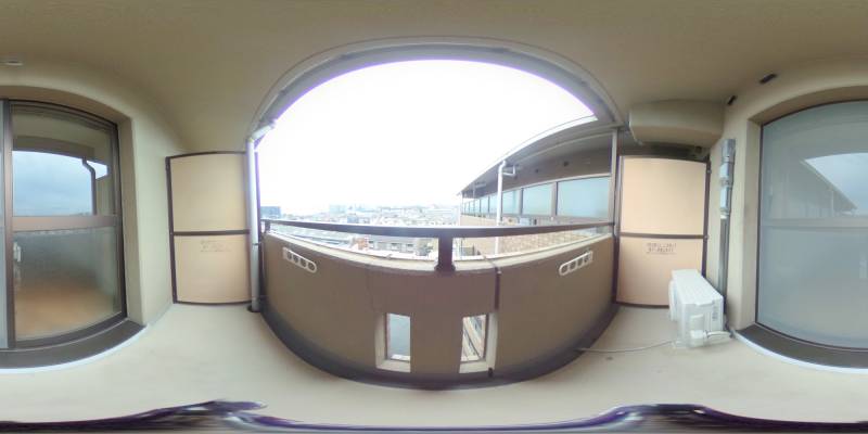 パノラマ画像バルコニー