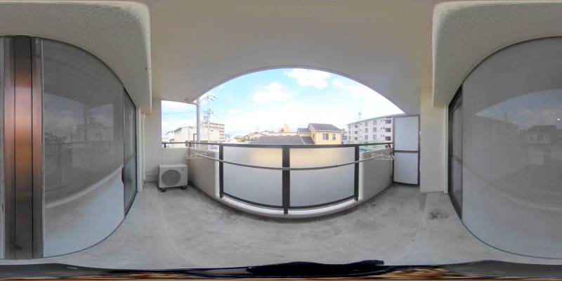 パノラマ画像バルコニー