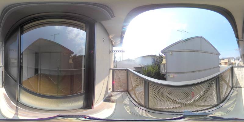 パノラマ画像バルコニー