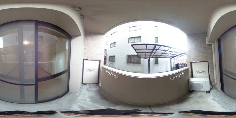 パノラマ画像バルコニー