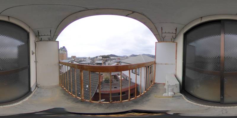 パノラマ画像バルコニー