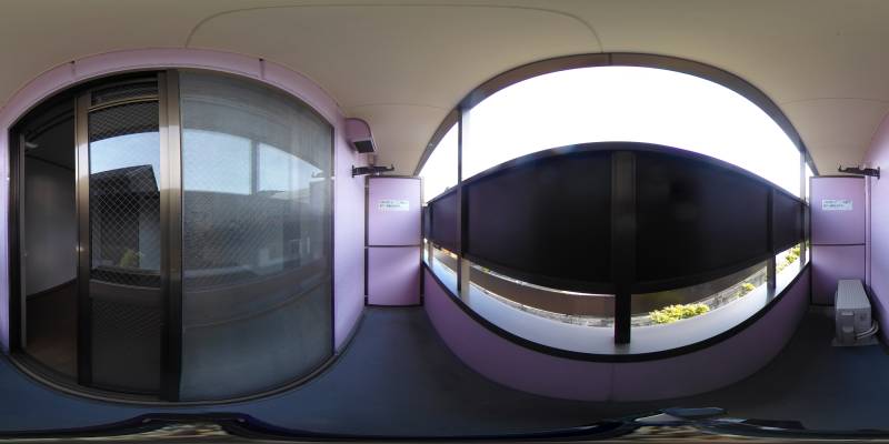 パノラマ画像バルコニー