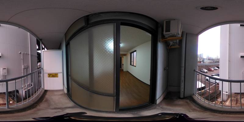 パノラマ画像バルコニー