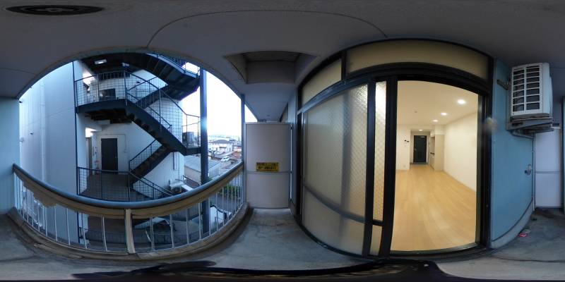 パノラマ画像バルコニー