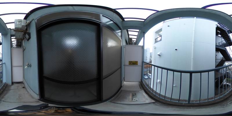 パノラマ画像バルコニー