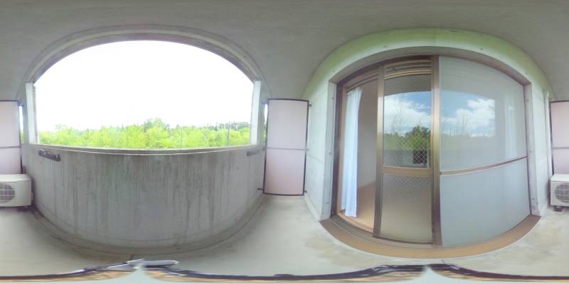 パノラマ画像バルコニー