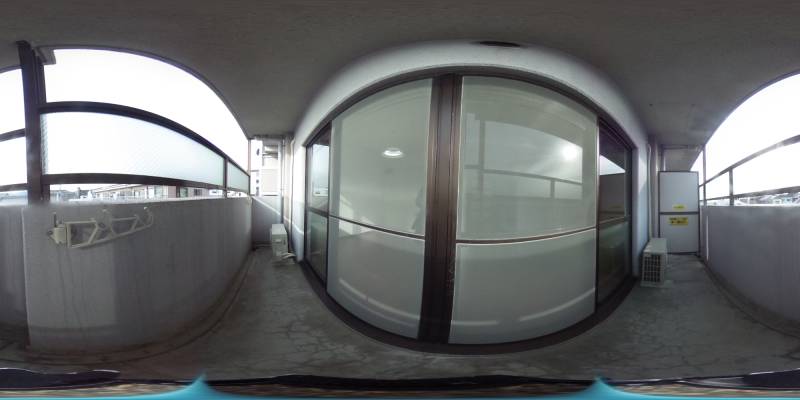 パノラマ画像バルコニー