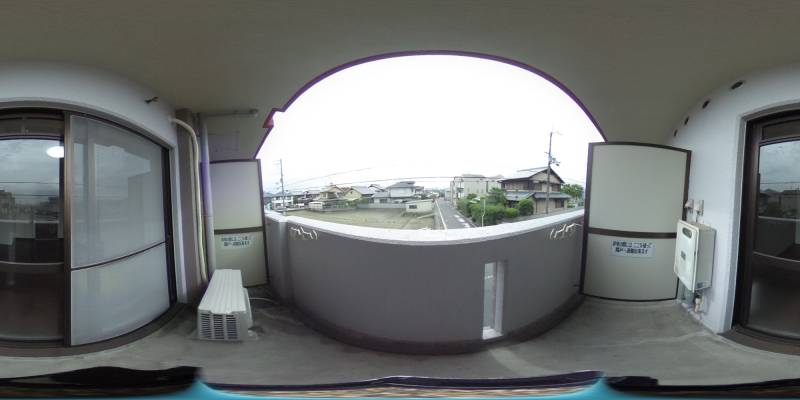 パノラマ画像バルコニー