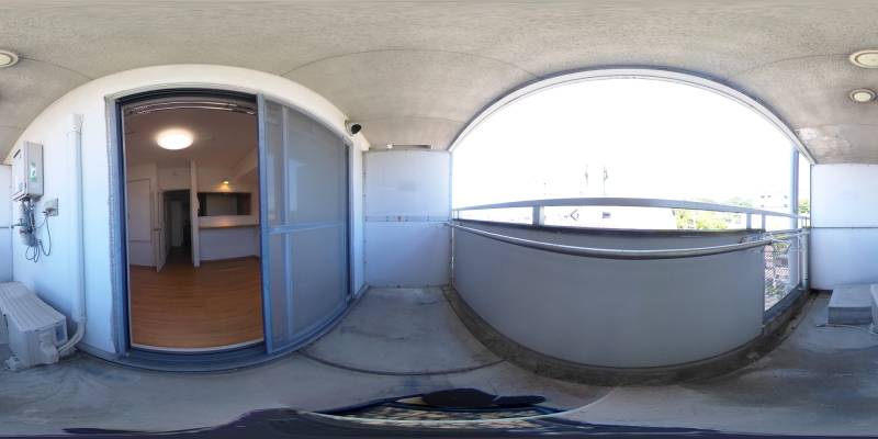 パノラマ画像バルコニー