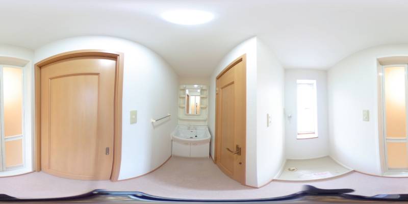 パノラマ画像洗面所