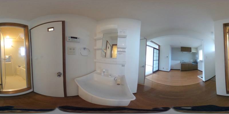 パノラマ画像洗面所