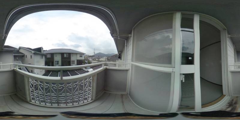 パノラマ画像バルコニー