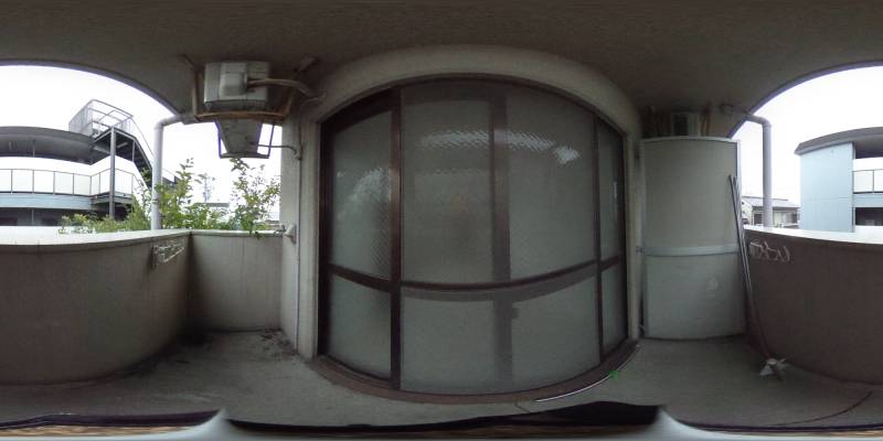 パノラマ画像バルコニー