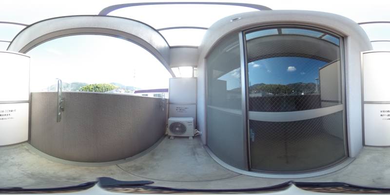 パノラマ画像バルコニー