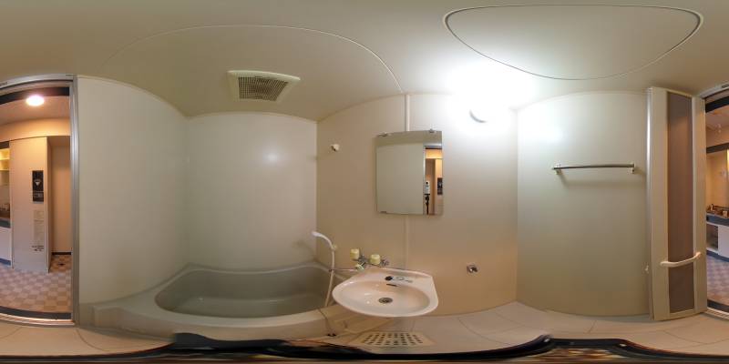 パノラマ画像バスルーム