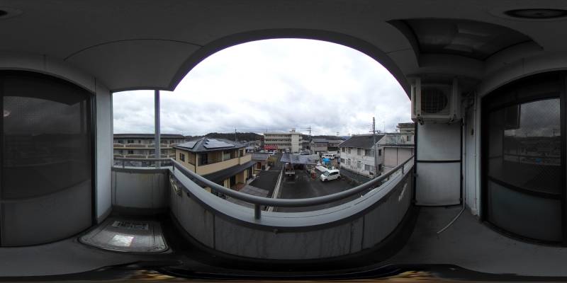 パノラマ画像バルコニー