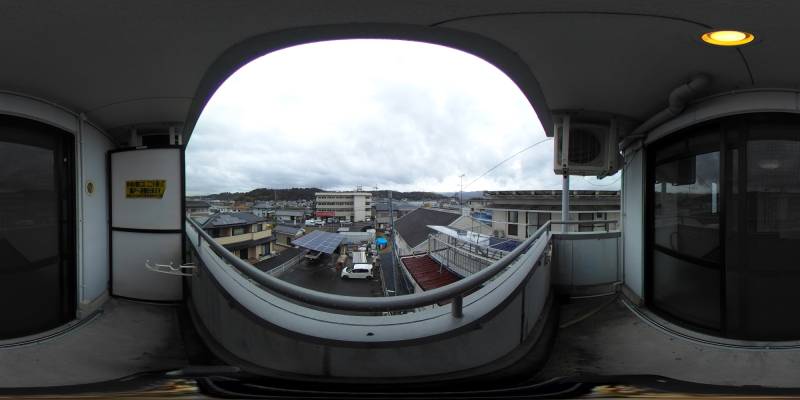 パノラマ画像バルコニー