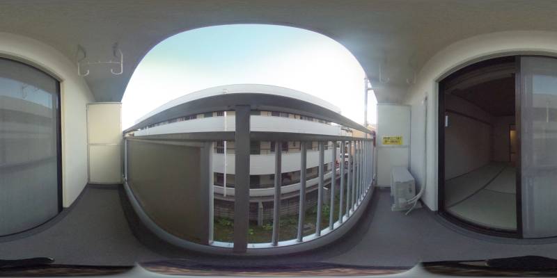 パノラマ画像バルコニー