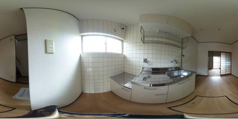 パノラマ画像キッチン