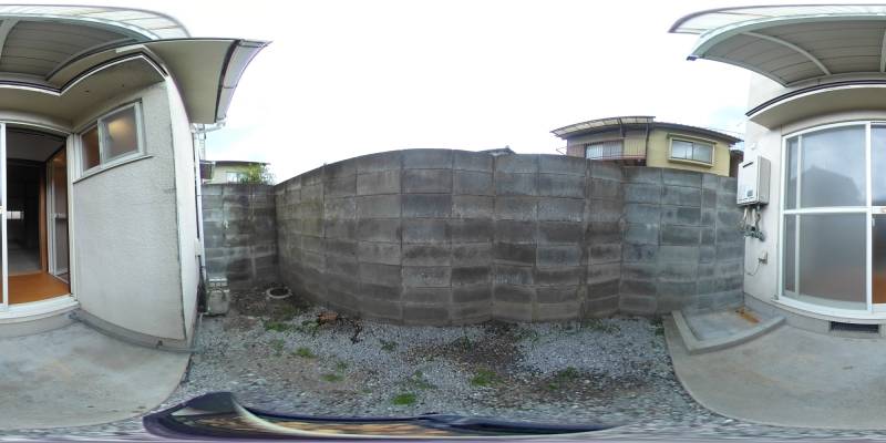 パノラマ画像庭