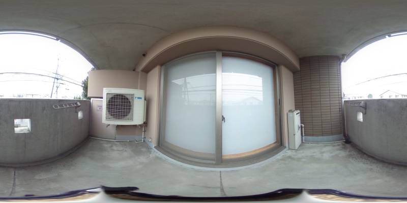 パノラマ画像バルコニー