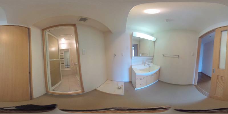 パノラマ画像洗面所