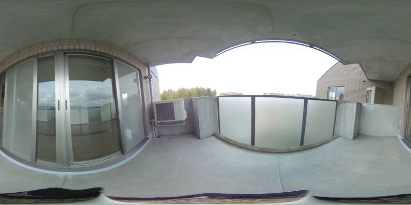 パノラマ画像バルコニー