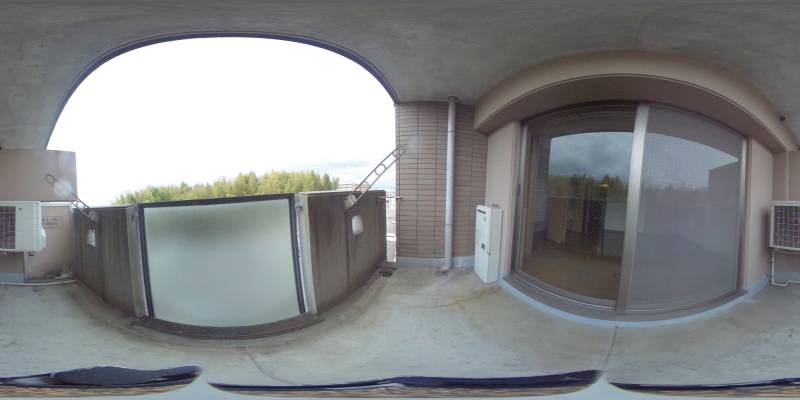 パノラマ画像バルコニー