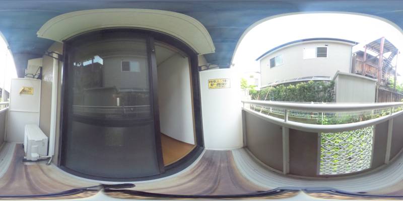 パノラマ画像バルコニー