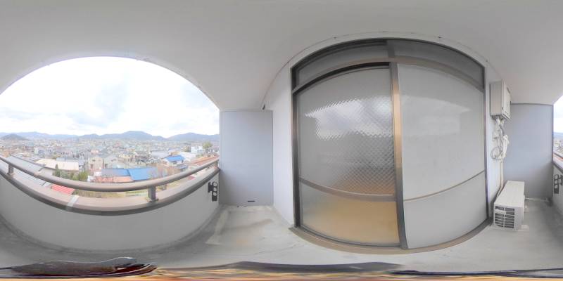 パノラマ画像バルコニー