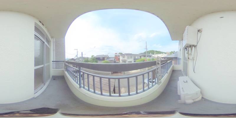 パノラマ画像バルコニー