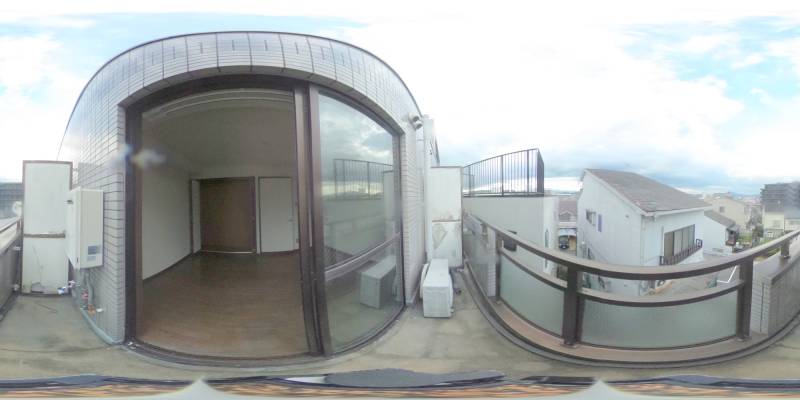 パノラマ画像バルコニー