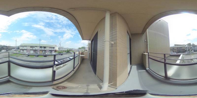パノラマ画像バルコニー