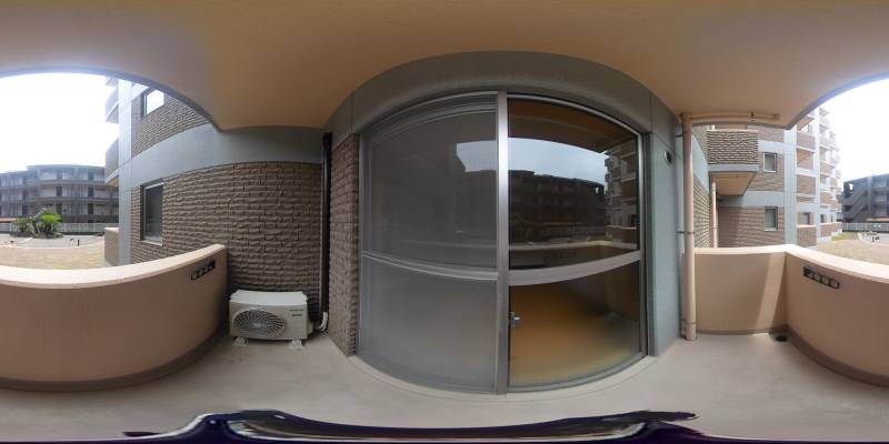 パノラマ画像バルコニー