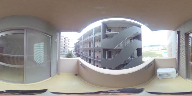 パノラマ画像バルコニー