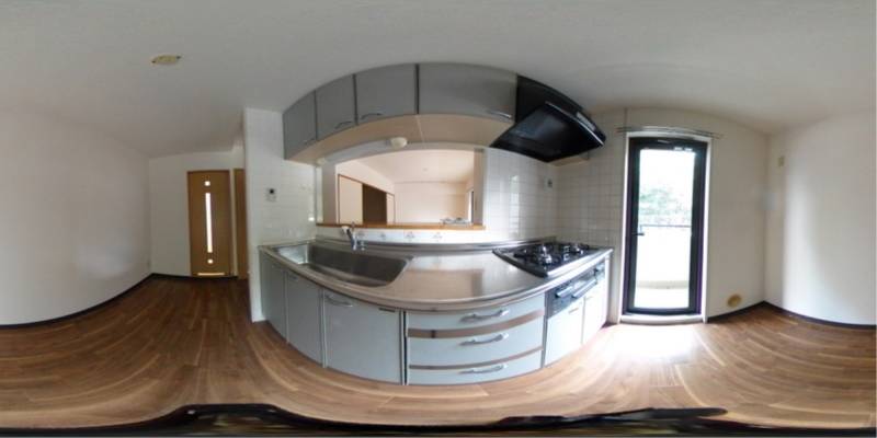 パノラマ画像キッチン