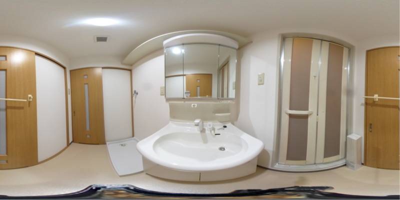 パノラマ画像洗面所