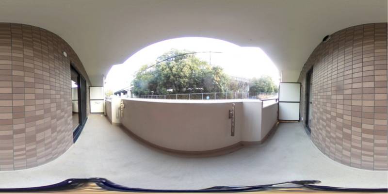 パノラマ画像バルコニー