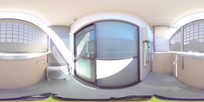 パノラマ画像バルコニー