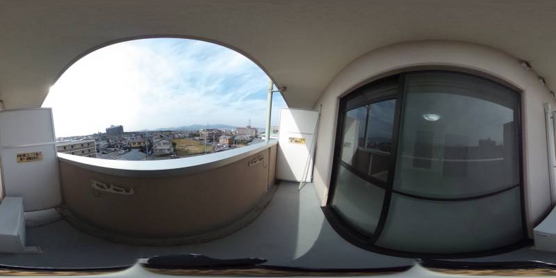 パノラマ画像バルコニー